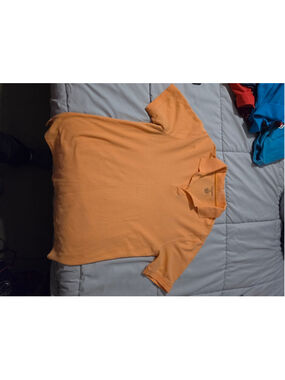 Men's Saddlebred Polo Shirt Size L Orange